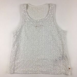 Hollister Women’s White Tank Top Size (XS)